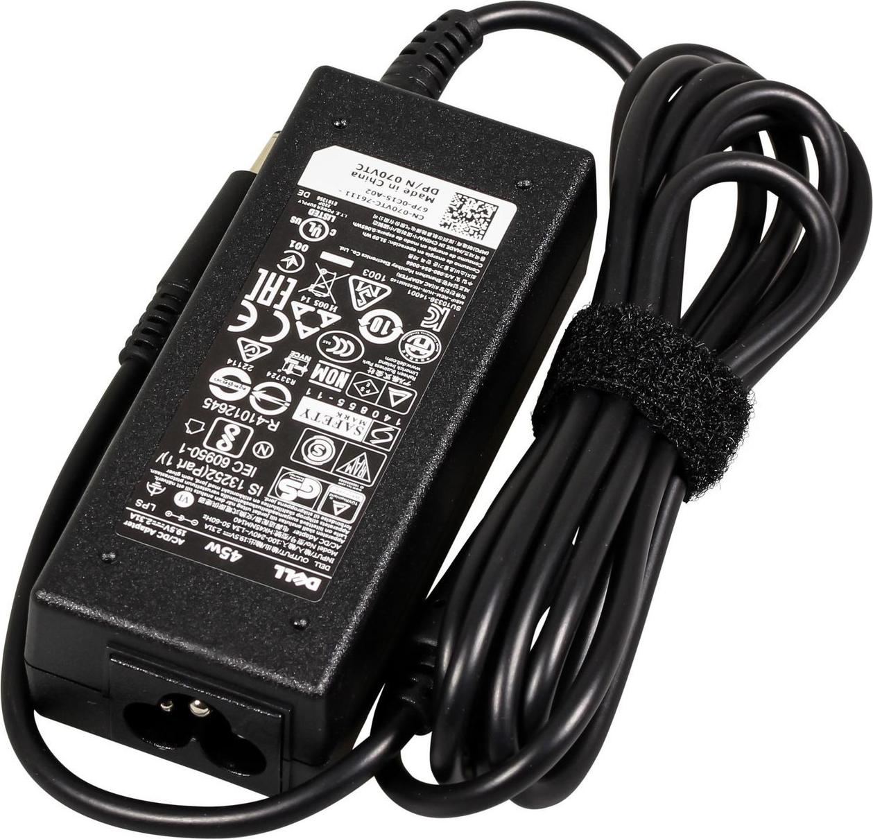 Dell AC Adapter, 45W, 19.5V, 3 Pin, 4.5mm, C6 Power Cord (V5Y45)