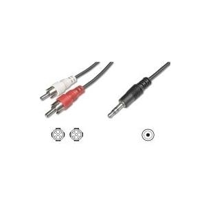 Delock Kabel Audio 3,5 mm Klinkenstecker > 2 x Cinch Stecker 1,5 m (84000)