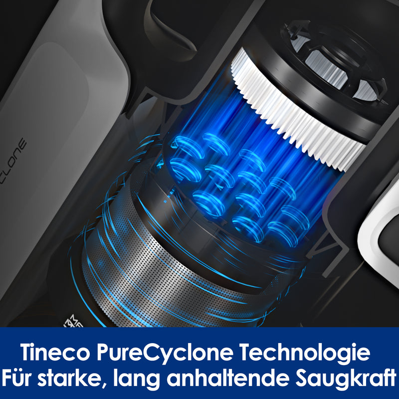 Tineco A30S Plus Akku-Stabstaubsauger 2-in-1 160 W 60 min HEPA Beutellos Schwarz, Grau, Weiß