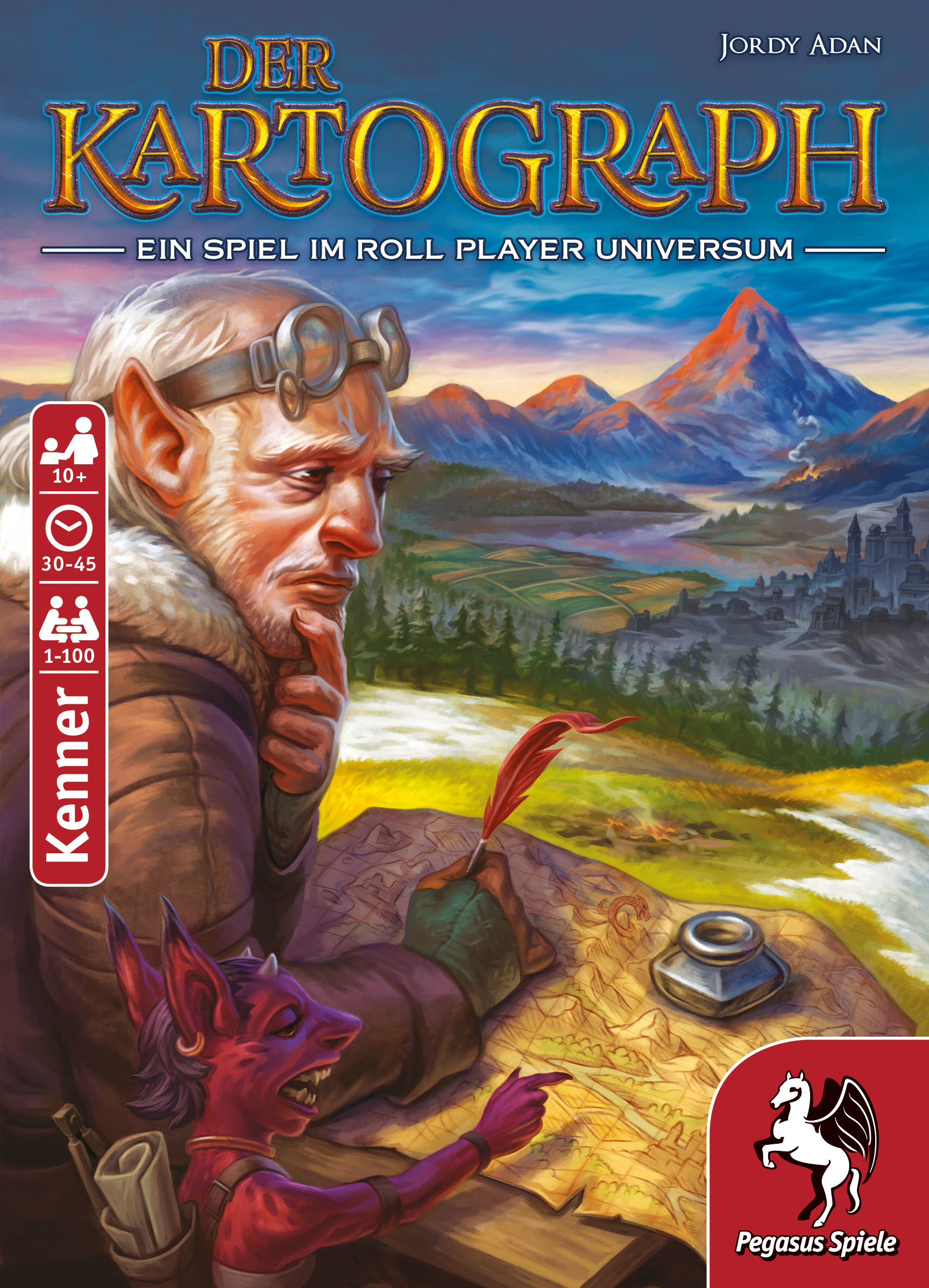 Pegasus Spiele Der Kartograph Brettspiel ab 10 Jahren