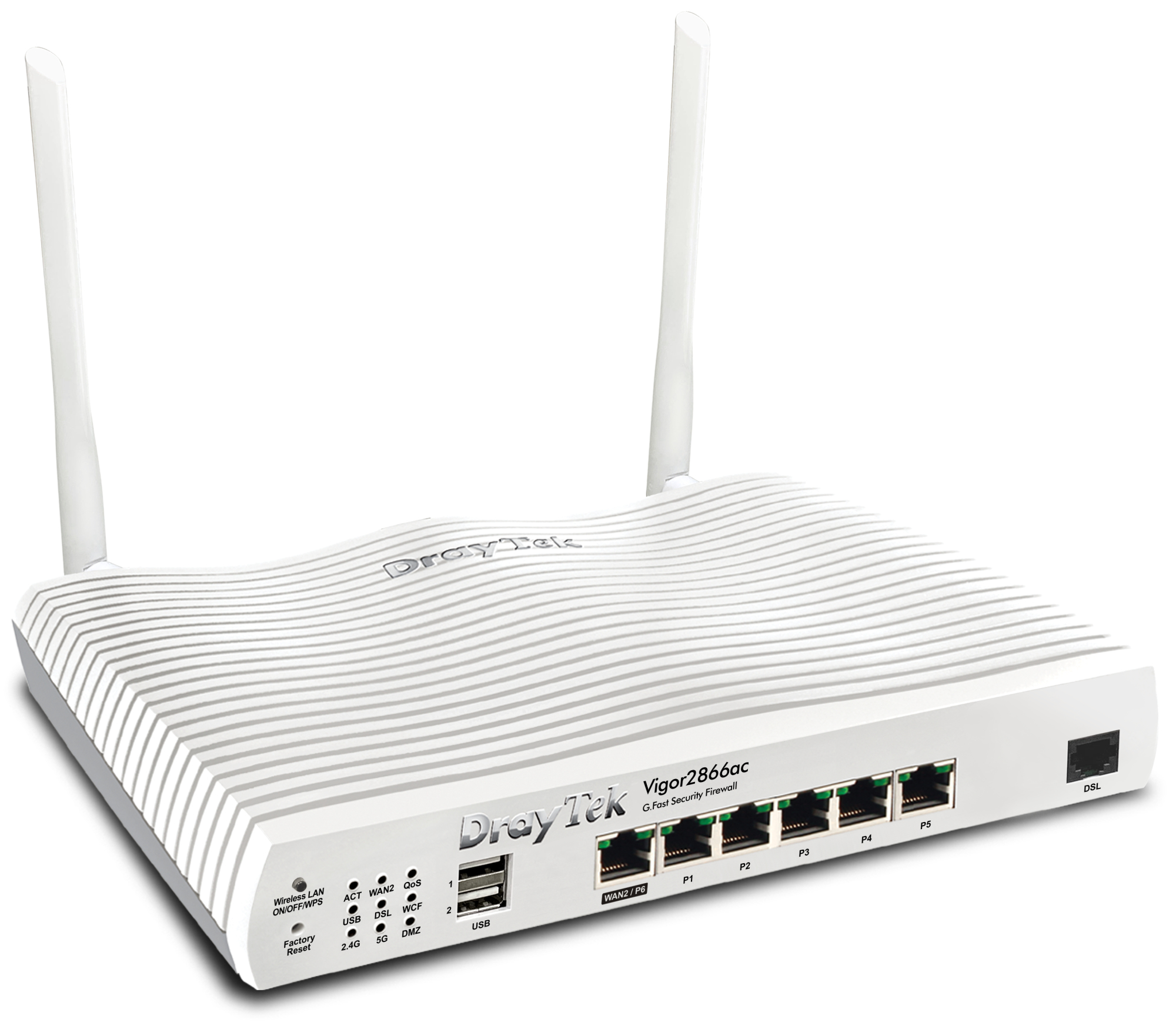 DrayTek Vigor 2866Vac WLAN-Router Wi-Fi 5 Dual-Band Gigabit Ethernet Weiß
