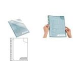 LEITZ Sicht--Prospekthülle CombiFile, A4, PP, blau, 0,20 mm genarbt, Kombination aus Prospekthülle und Sichthülle (4726-00-35)