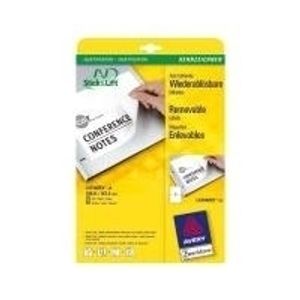 Avery L4734REV - Abziehbare Etiketten - weiß - 143,5 x 199,6 mm - 50 Stck. (2... - Avery L4734REV - Abziehbare Etiketten - weiß - 143,5 x 199,6 mm - 50 Stck. (2...