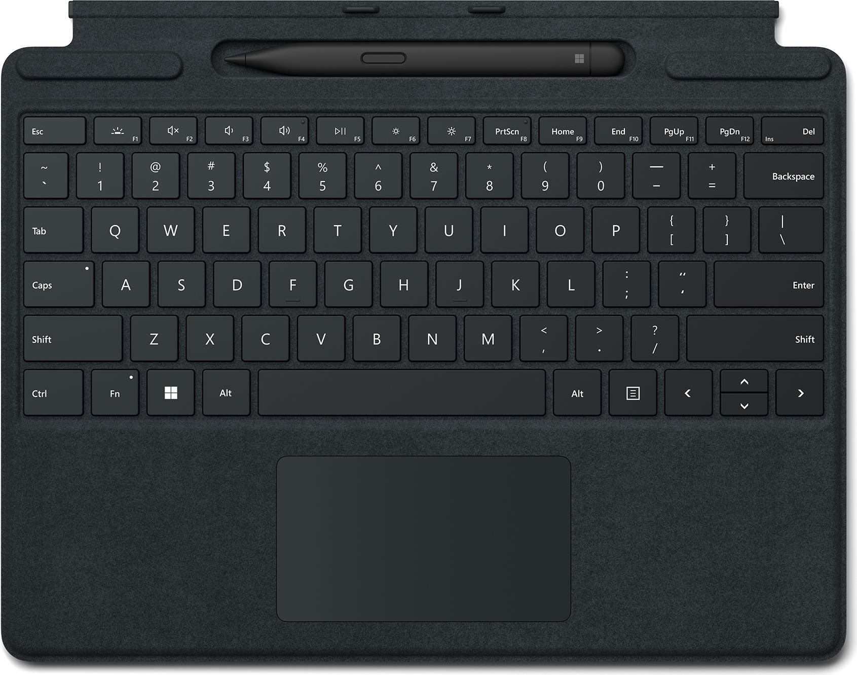 Microsoft Surface Pro Signature Keyboard w/ Slim Pen 2 Schweiz Microsoft Cover port Schwarz (8X8-00148)