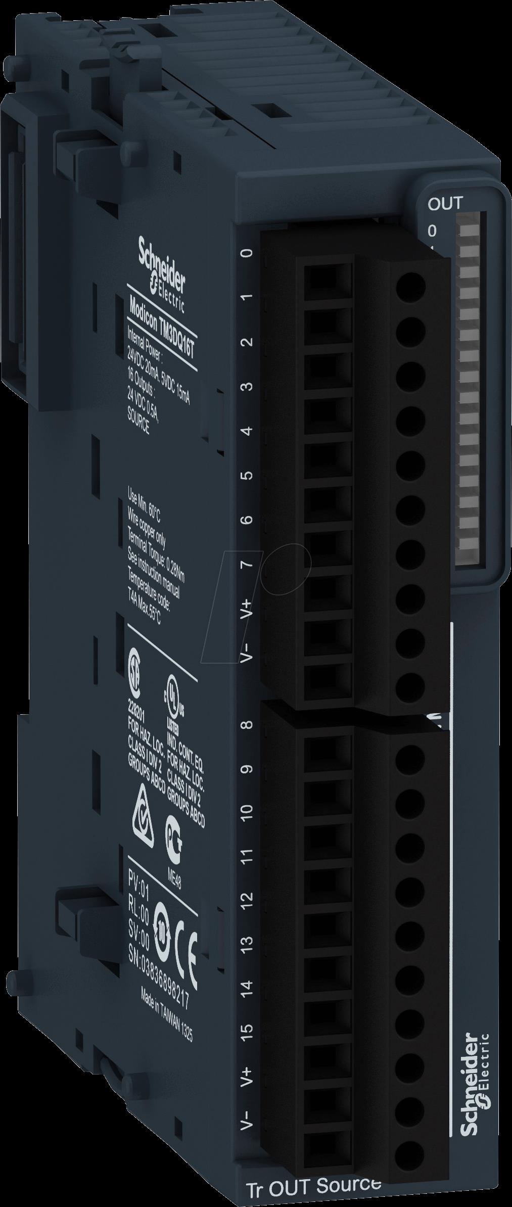 Schneider Electric TM3DQ16T Speicherprogrammierbare Logiksteuerungsmodul (SPS) (TM3DQ16T)