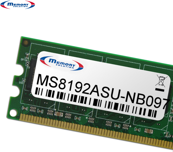 Memory Solution MS8192ASU-NB097 Speichermodul 8 GB (MS8192ASU-NB097)