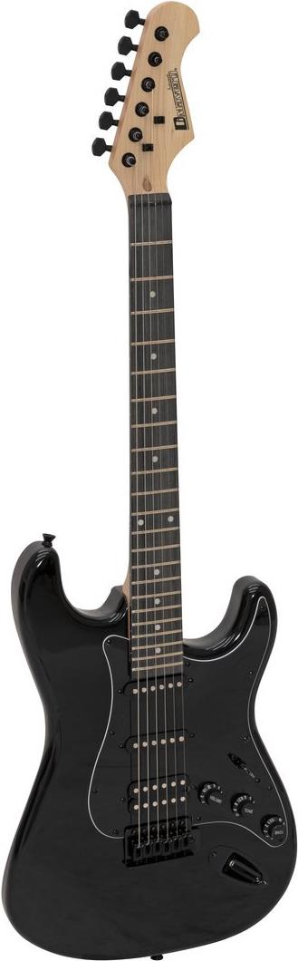 DIMAVERY ST-312 E-Gitarre, schwarz/schwarz (26211231)