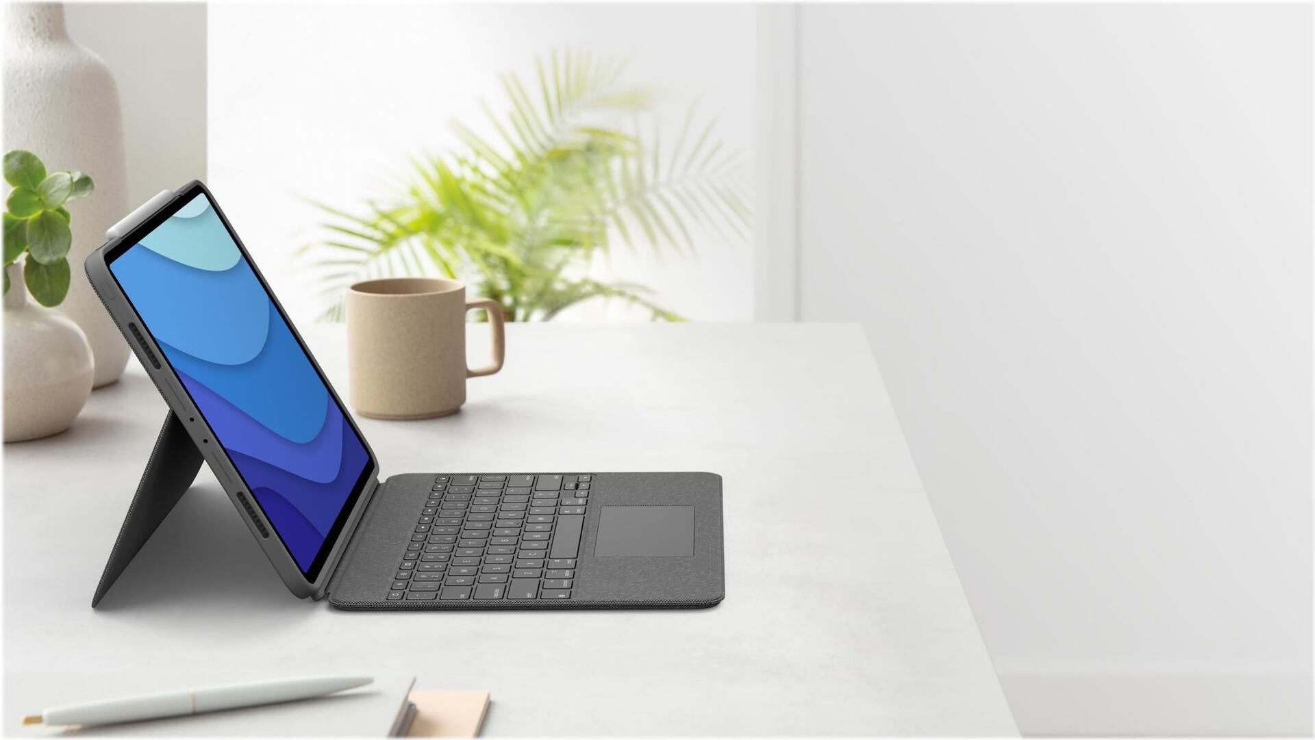 Logitech Combo Touch Tastatur-Case für iPad Pro 11" QWERTZ Oxford Gray