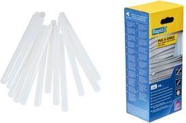 Rapid Klebepatrone PVC & Kabel, 12 mm Durchmesser, lang Farbe: transparent, perfekt für PVC, Kabel, Kunststoffe, - 1 Stück (5001413)