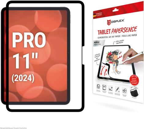 Displex TABLET PAPERSENSE für iPad Pro 11'' (2024) - wiederablösbare Schreibfolie und Zeichenfolie mit Paper Feeling (01986)