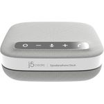 j5create USB-C-Dock für 4K-Freisprecheinrichtung, Kabelgebunden, USB 3.2 Gen 1 (3.1 Gen 1) Type-C, 1 Weiss/Grau (JCDS335-N)