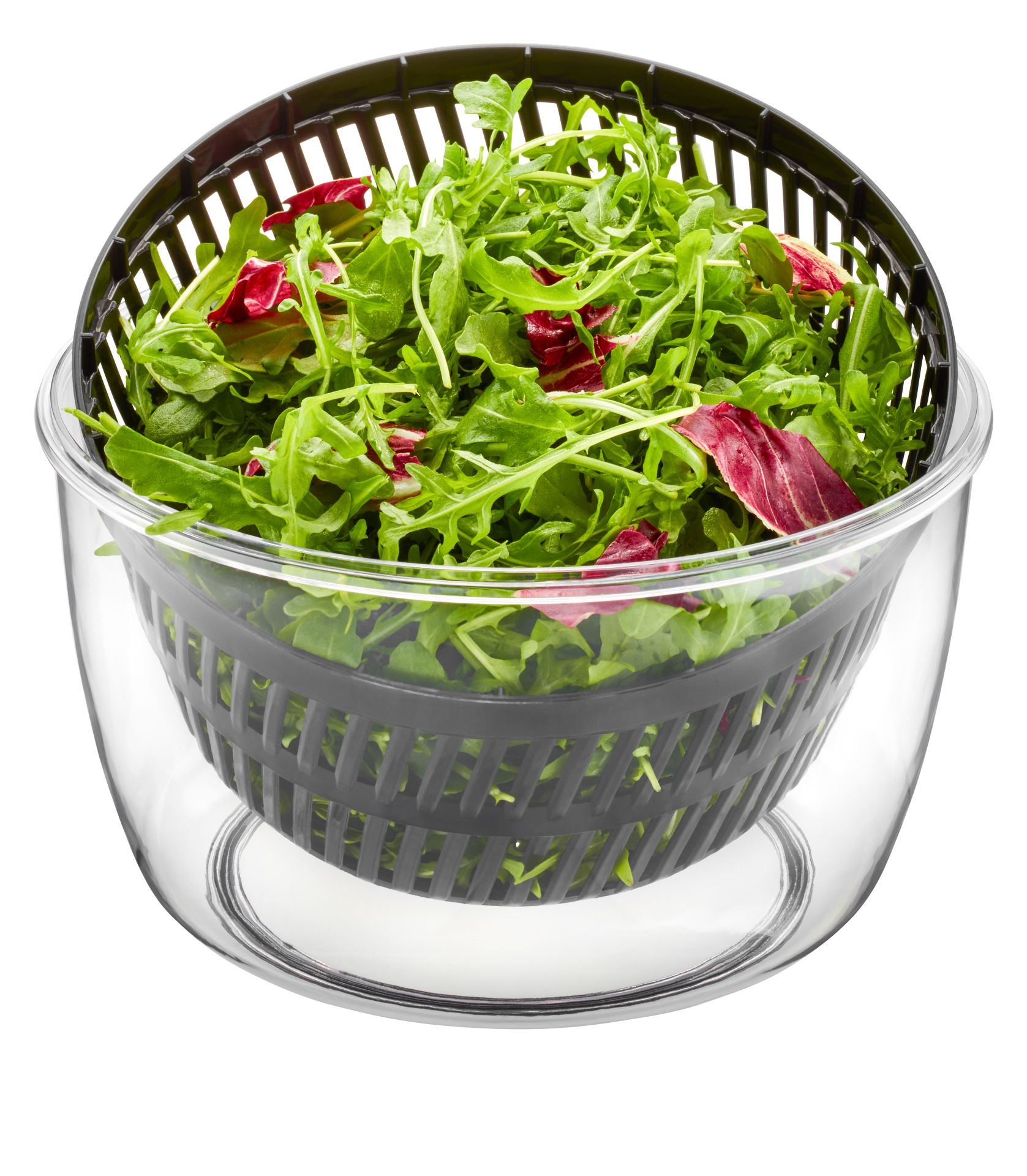 GEFU PUSH IT Salatschleuder 5 l Kunststoff Rund Schwarz