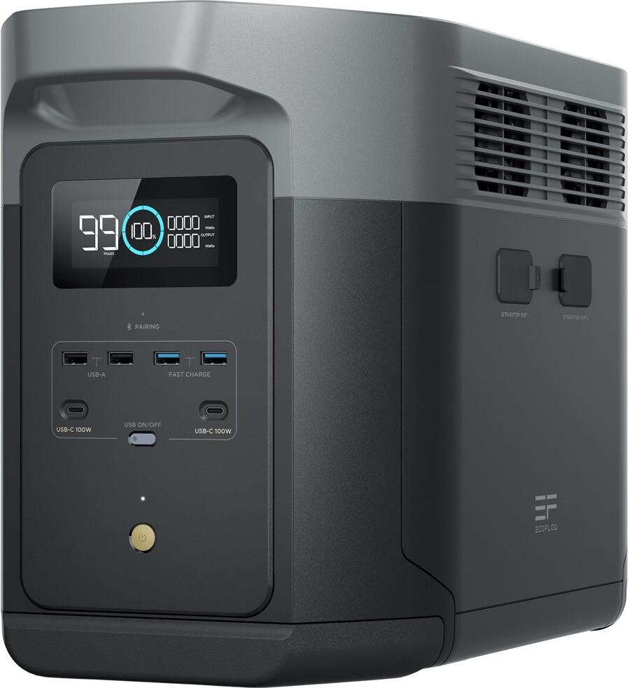 EcoFlow DELTA 2 Max Tragbare Power Station 2048 Wh 2400 W Schwarz