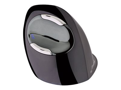 Evoluent VerticalMouse D Medium Ergonomische Vertikalmaus Laser 6 Tasten Kabelgebunden USB Schwarz, Grau