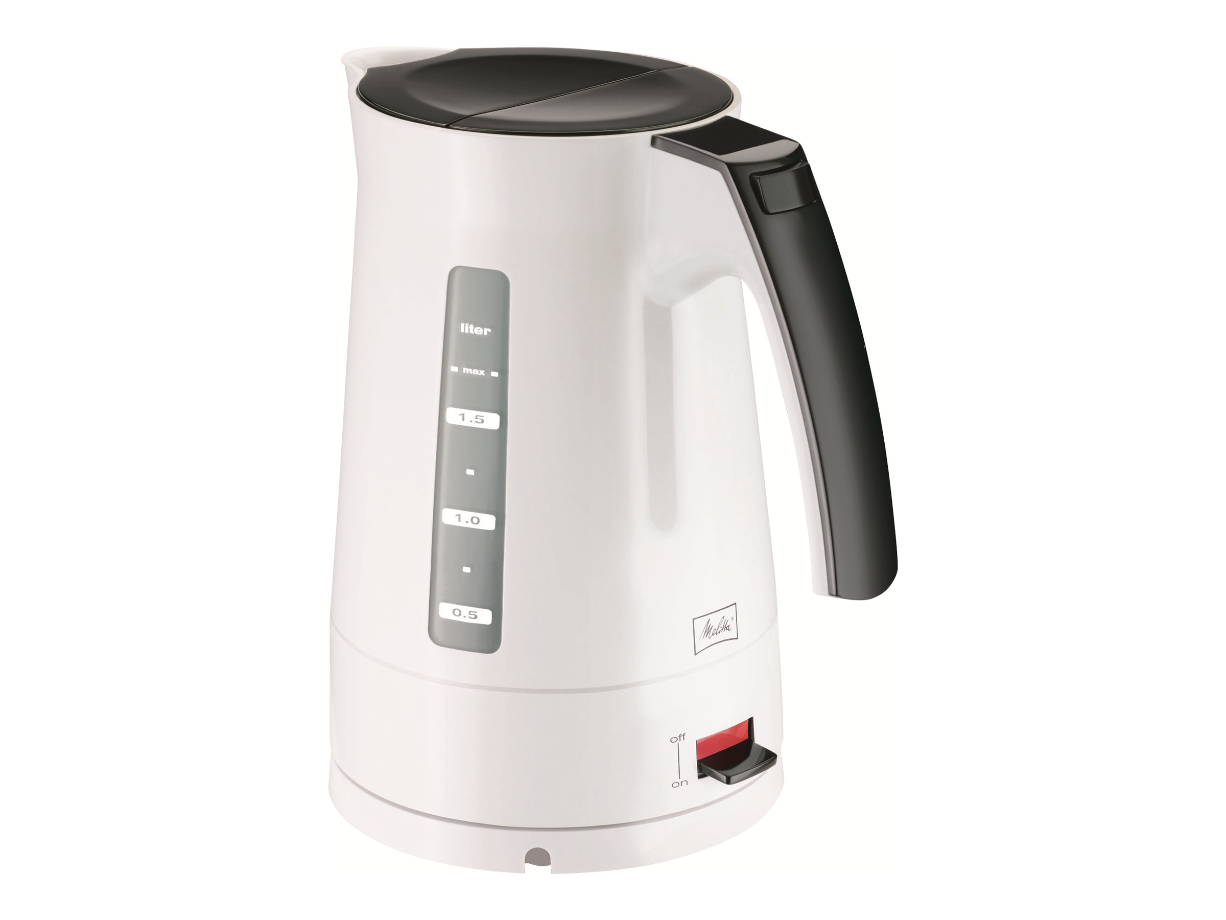Melitta Enjoy Aqua Wasserkocher 1,7 l 2400 W Schwarz/Weiß