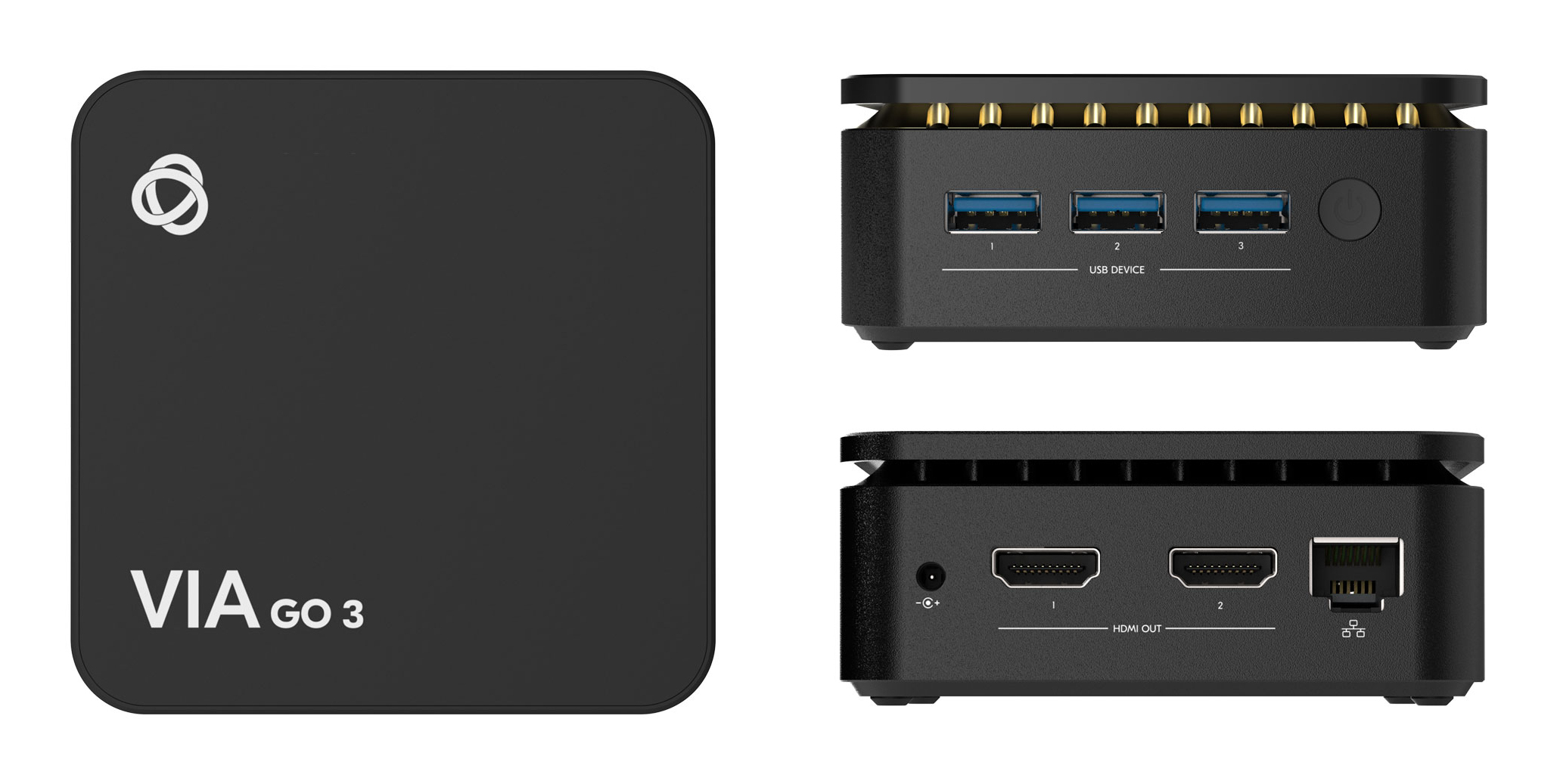 Kramer VIA GO3 Wireless 4K Präsentationssystem Schwarz