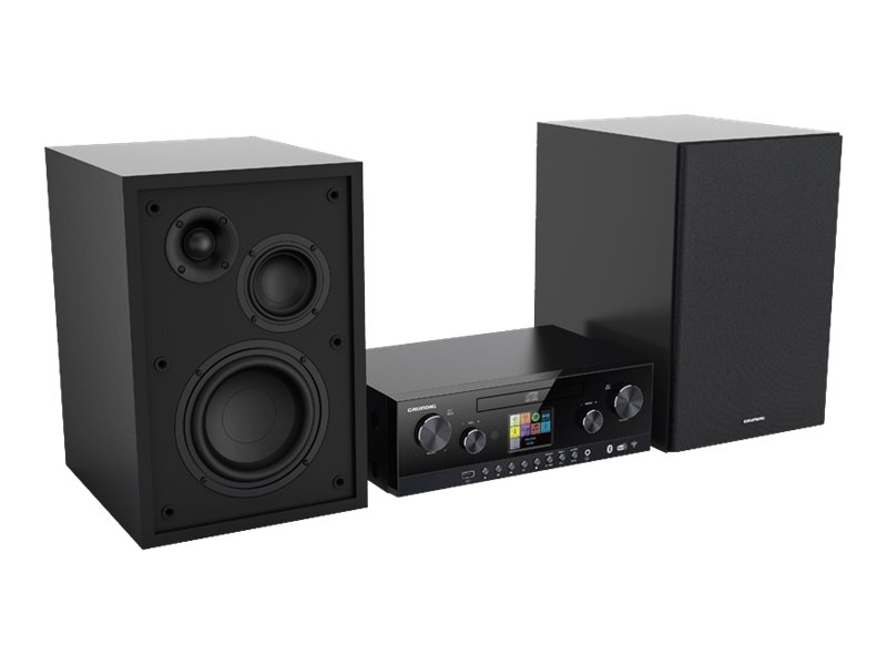 Grundig CMS 5000 BT DAB+ WEB Microsystem 2 x 50 Watt Schwarz