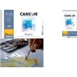 CANSON Aquarellblock "Montval", DIN A3, 300 g/qm 12 Blatt, feine Oberfläche, Spiralbindung, mikroperforiert, - 1 Stück (C518413003)