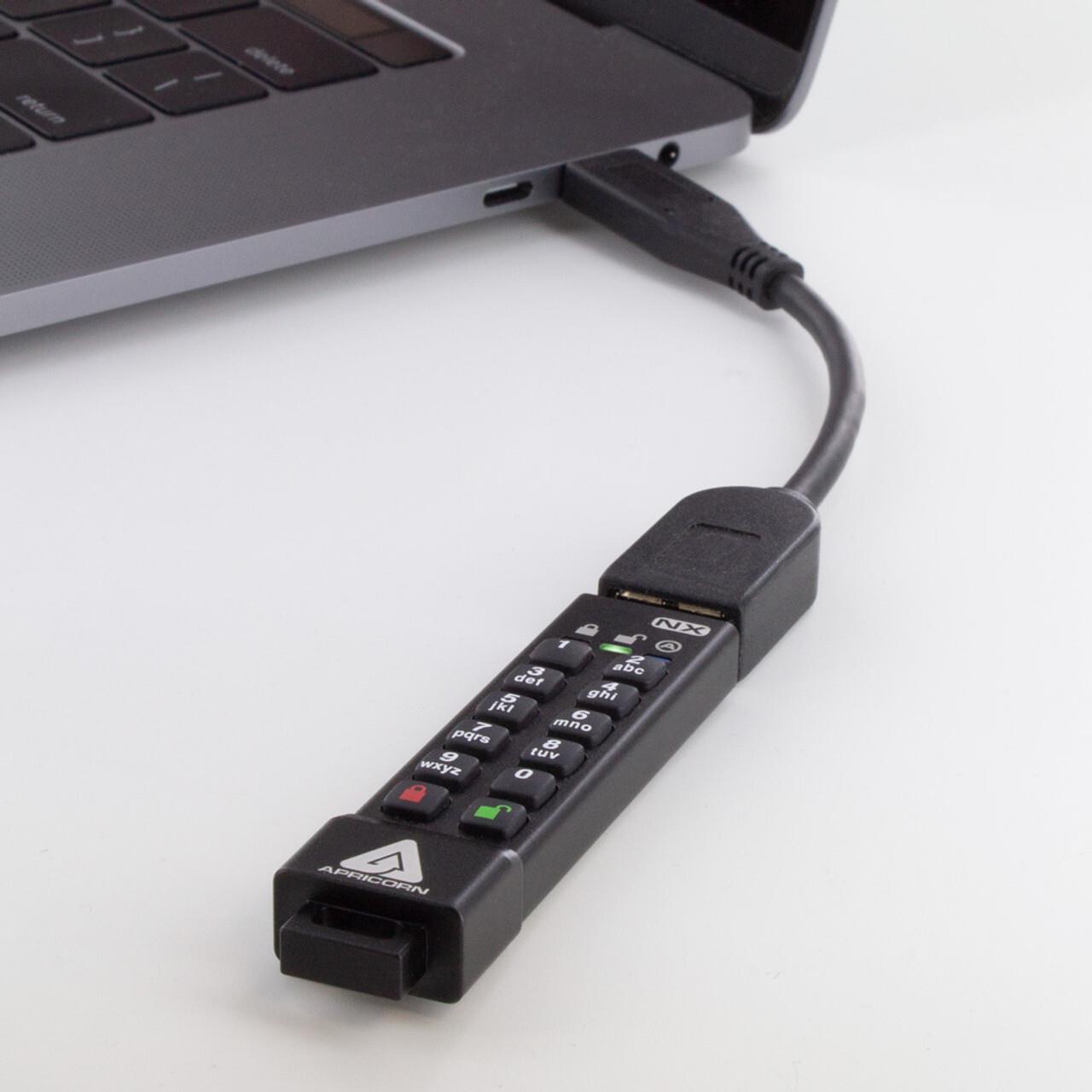 Apricorn Aegis Secure Key 3NX 256 GB USB 3.0 Schwarz