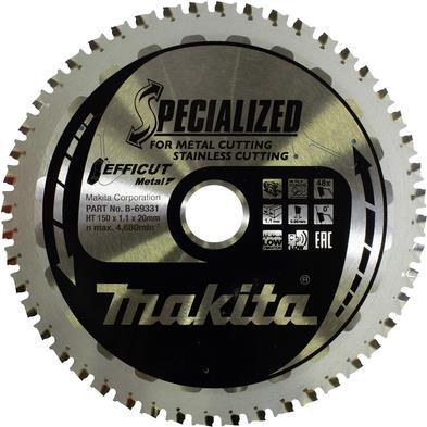 Makita Efficut - Kreissägeblatt - für Metall, Edelstahl, Stahl - 150 mm - 48 Zähne