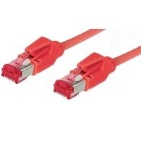 Patchkabel, Cat. 6, S/FTP, PiMF, halogenfrei, 600MHz, Hirose-Stecker, rot, 1m, Good Connections® (8066-101R)