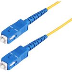 StarTech.com 30m (98.4ft) SC to SC (UPC) OS2 Single Mode Simplex Fiber Optic Cable, 9/125µm, 40G/100G, Bend Insensitive, Low Insertion Loss, LSZH Fiber Patch Cord (SPSMSCSC-OS2-30M)