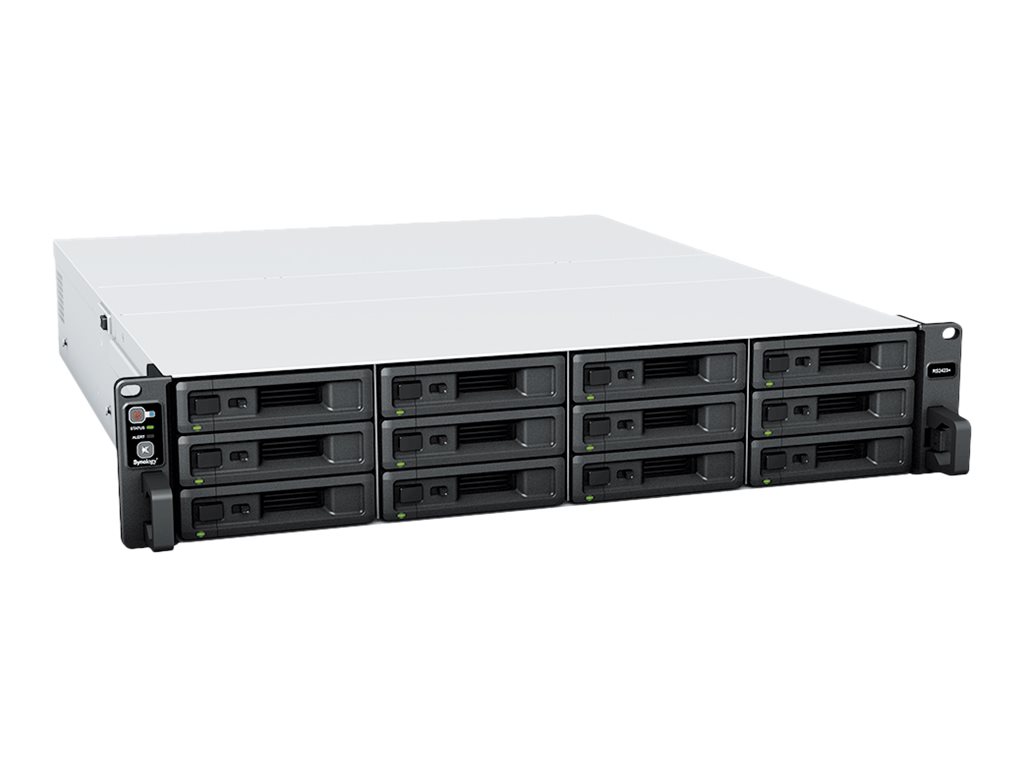 Synology RackStation RS2423+ 2U NAS-Server 12-Bay Schwarz, Grau
