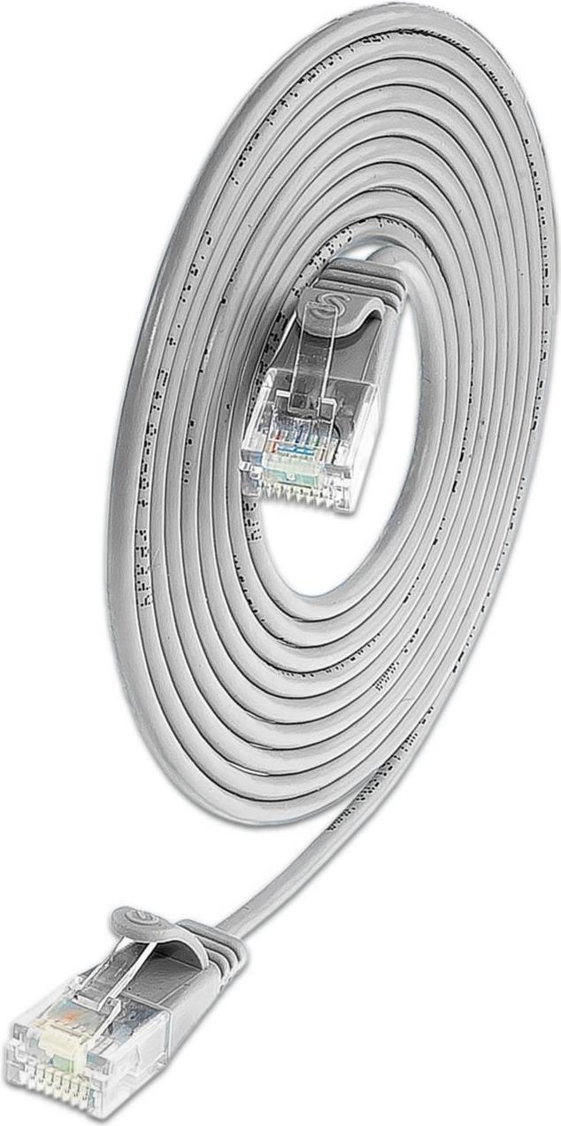 SLIM UL6 015 GR - Cat.6 SLIM-Light-Kabel, U/UTP, 0,15 m, grau (PKW-LIGHT-K6 0.15)