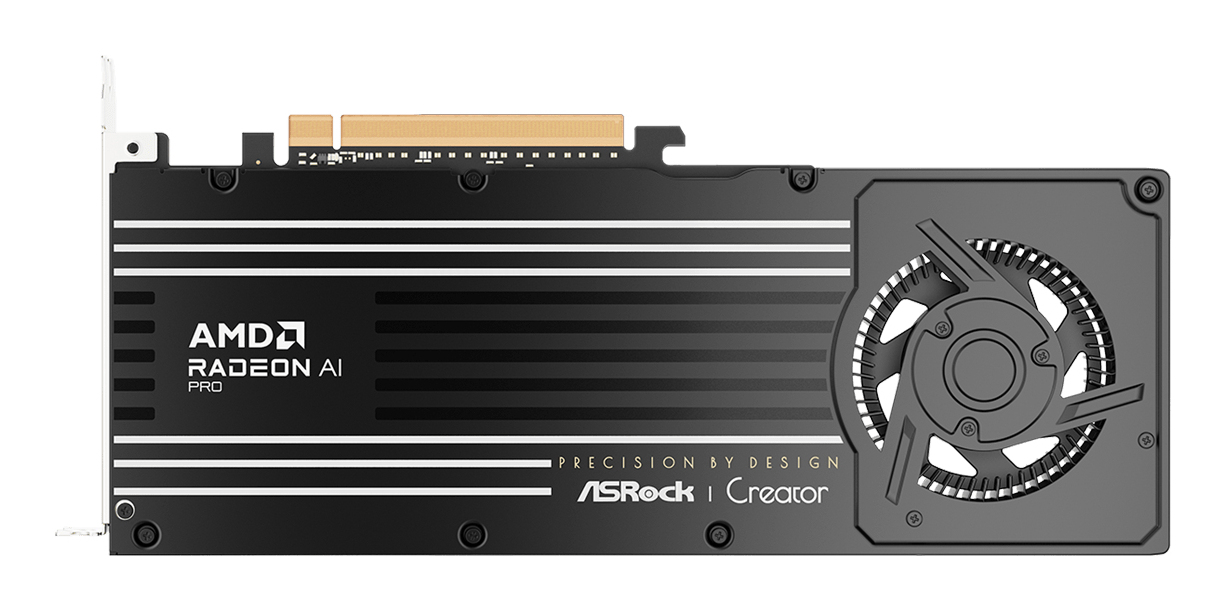ASRock Creator Radeon AI PRO R9700 32 GB GDDR6 Schwarz