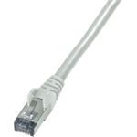 Goobay RJ45 Netzwerk Anschlusskabel CAT 6 S/FTP 10.00 m Grau Flammwidrig Goobay