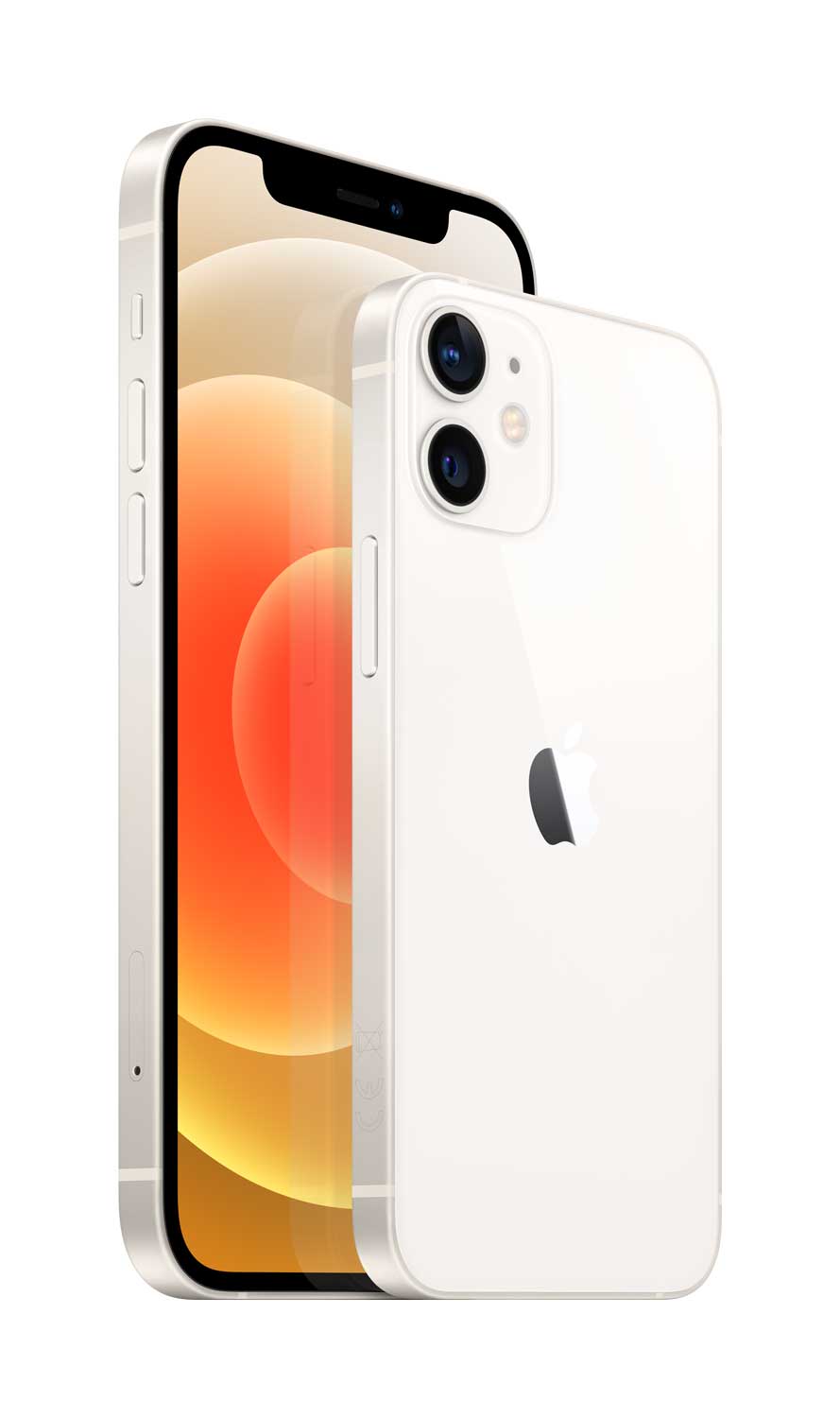Image of Apple iPhone 12 - Smartphone - Dual-SIM - 5G NR - 64GB - CDMA / GSM - 6.1 - 2532 x 1170 Pixel (460 ppi (Pixel pro )) - Super Retina XDR Display (12 MP Vorderkamera) - 2 x Rückkamera - weiß (MGJ63ZD/A)
