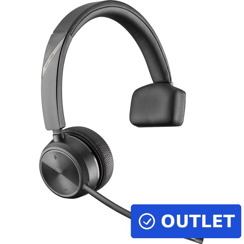 HP Poly Savi 7210 Mono D2 HS Kopfhörer Kabellos Handgeführt Büro/Callcenter Schwarz (8Y9C0AA#ABB) (B-Ware)