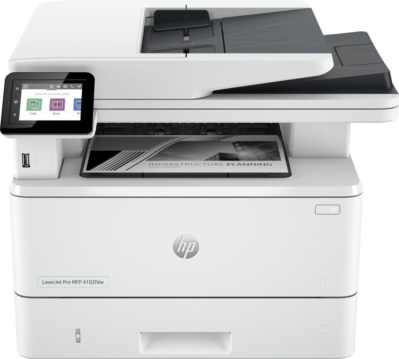 HP Laserjet Pro Mfp 4102Dw Printer For Small Medium Business, Print, Copy, Scan, Wireless Instant Ink (2Z622F)