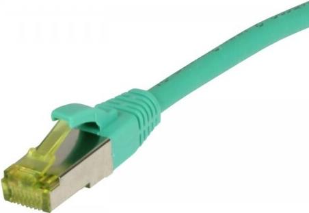Patchkabel RJ45, CAT6A 500Mhz, 1,5m, grün, S-STP(S/FTP), TPE/LSZH(Ultraflex), AWG26, mitCat.7 Rohkabel, Synergy 21 (S217674)