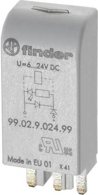 Finder Steckmodul mit LED 99.02.0.060.59 Leuchtfarbe: Grün Passend für Modell: 96.04, 96.02 1 St. (99.02.0.060.59)