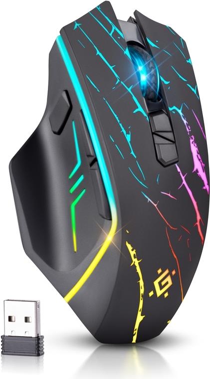 Defender URAN GM-503 Gaming-Maus kabellos 3200 DPI Rechtshänder Schwarz