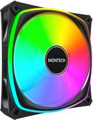 MONTECH AX120 PRO PWM Lüfter ARGB - 3er-Pack 120mm schwarz (AX120 PRO BLACK 3 IN 1)