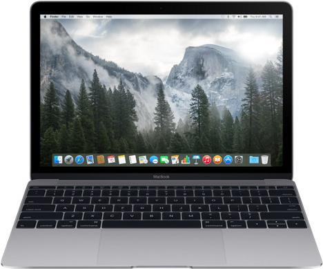 APPLE MacBook MNYG2 30,5cm 30,50cm (12") Intel Dual-Core m5 1,3GHz 8GB/1866 512GB Flash Intel HD 615 Deutsch - Spacegrau (MNYG2D/A)