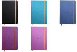 RHODIA Notizbuch RHODIARAMA, DIN A5, liniert, saphirblau fester Einband aus Kunstleder mit Prägung, 96 Blatt, - 1 Stück (118748C)