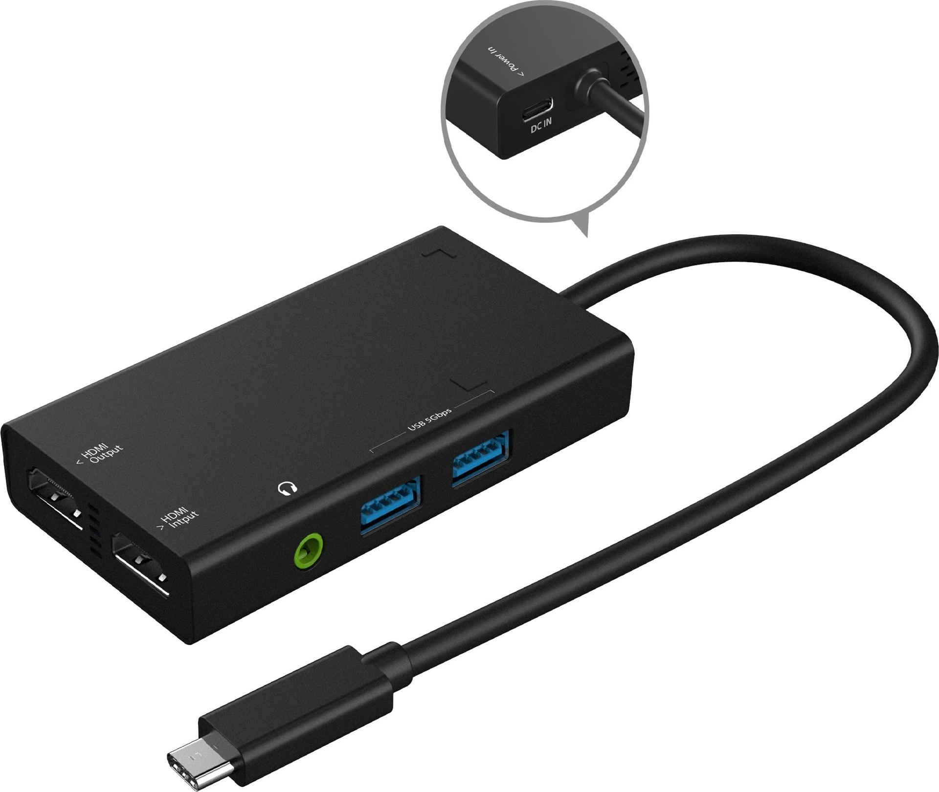 j5create JVA01-N Videoaufnahmeadapter USB 3.2 Gen 1 Schwarz
