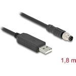 DeLOCK 64258 Sensor-/Aktuatorkabel 1,8 m M8 USB 2.0 Type-A Schwarz (64258)