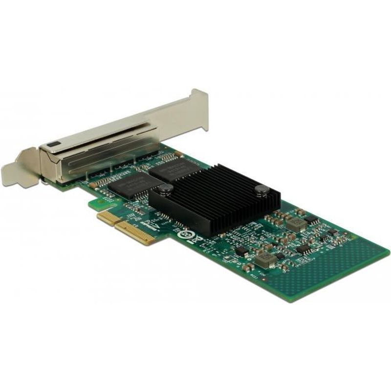 DeLock PCI Express Card > 4 x Gigabit LAN Netzwerkadapter 89946