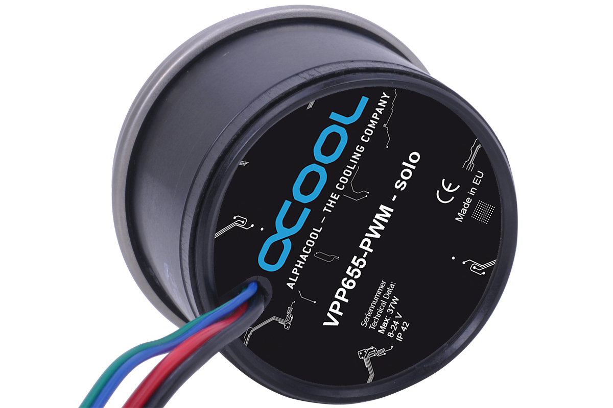Alphacool VPP655 PWM Single Edition Kühlsystempumpe Schwarz