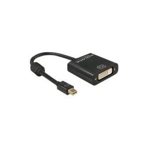 Delock Adapter mini DisplayPort 1.2 Stecker > DVI Buchse 4K Passiv schwarz (62605)