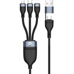 Conceptronic ETTA06B15 USB 3-in-1 PD 3.0 100W Schnellladekabel (ETTA06B15)