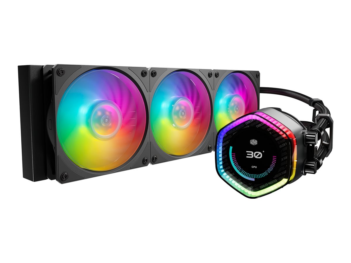 Cooler Master MasterLiquid 360 ION AIO-Flüssigkeitskühlung 360 mm ARGB LCD Schwarz