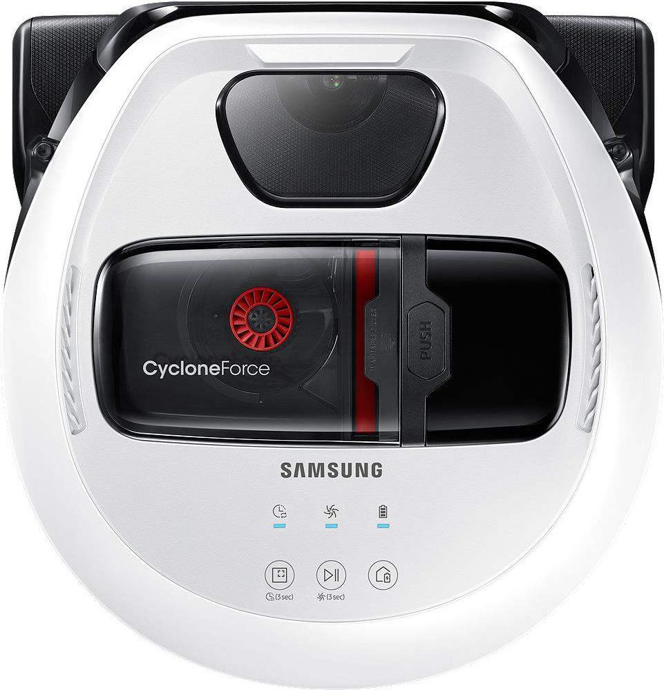 Samsung VR1GM7010UW Beutellos 0.3l Schwarz - Weiß Roboter-Staubsauger (VR1GM7010UW/EG)