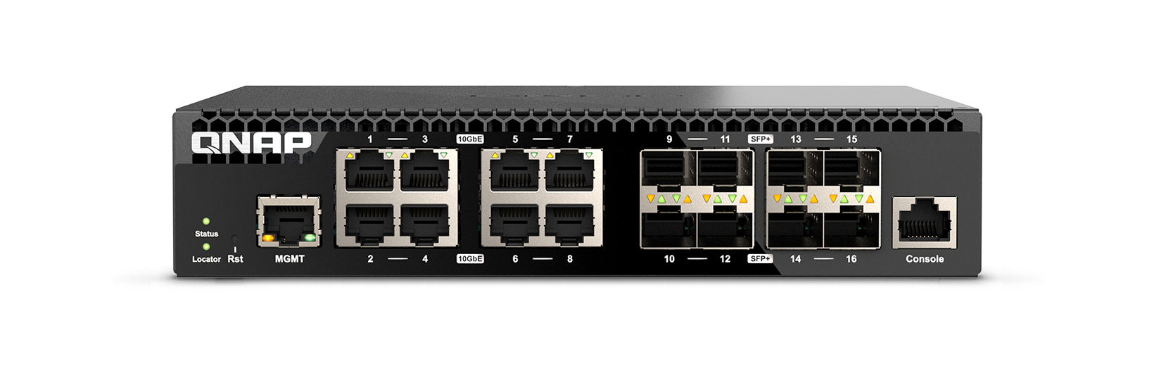 QNAP QSW-M3216R-8S8T Managed Switch 16-Port 10G Schwarz