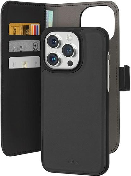 SBS Puro Eco-Leder Wallet iPhone 15 Pro Max schwarz (PUIPC15P67BOOKC3BLK)