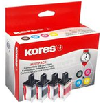 Kores Multi-Pack Tinte G1537KIT ersetzt brother LC-3219XL Inhalt: 1x schwarz (68 ml), je 1x cyan, magenta, gelb - 1 Stück (G1537KIT)
